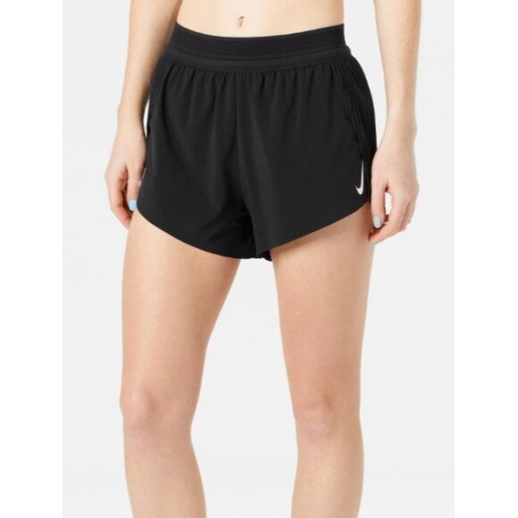 Nike Aeroswift Dri-fit ADV Brief-lined Running Shorts Black Women’s Size XL - Picture 1 of 7